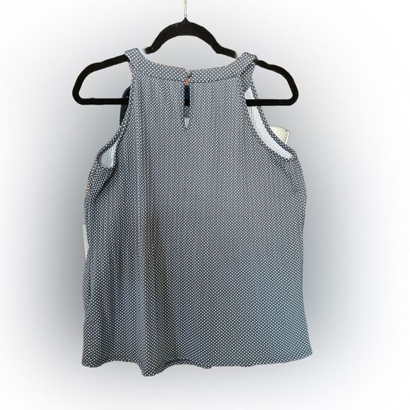 Adrianna Papell Sleeveless, Pleated Halter Top/Blouse Size S - Picture 2 of 5